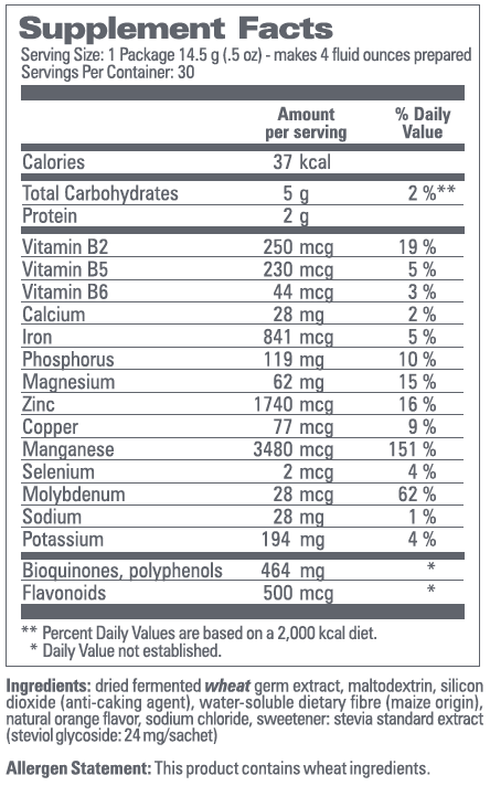 Avemar Fermented Wheat Germ Extract Powdered Drink Mix with Stevia