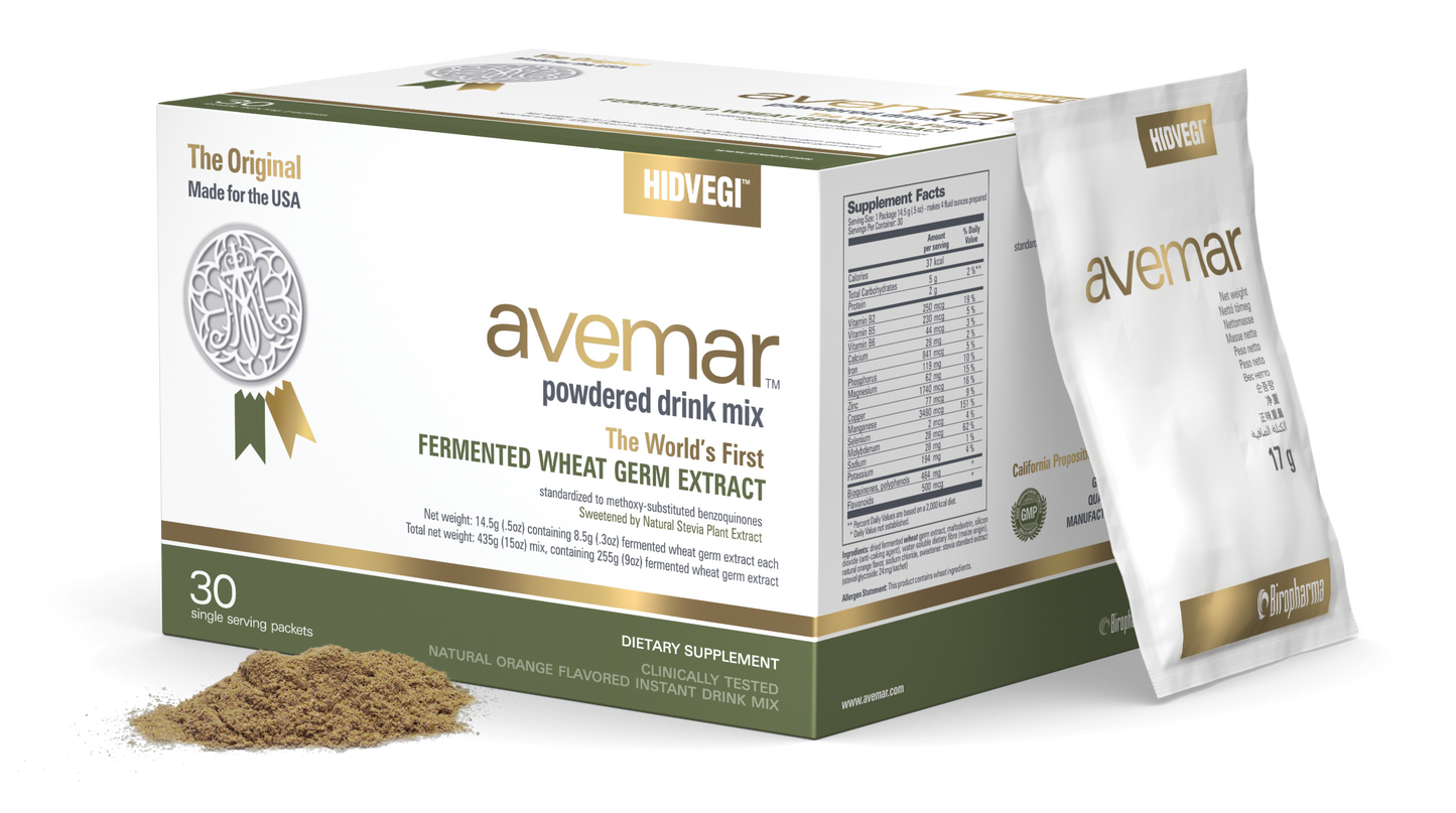 Avemar Fermented Wheat Germ Extract Powdered Drink Mix with Stevia