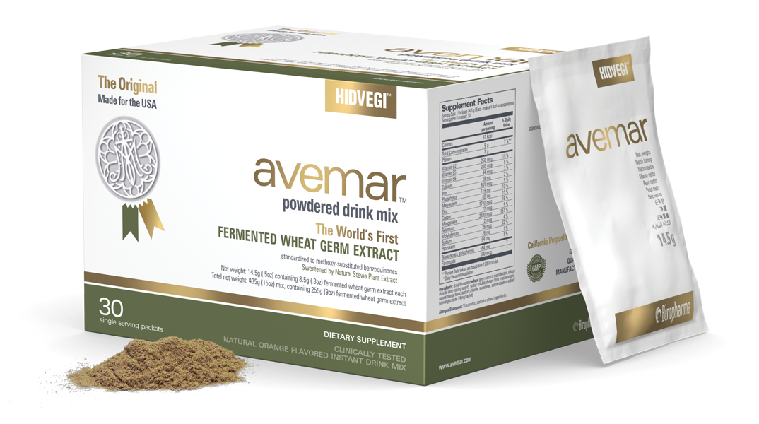 Avemar Fermented Wheat Germ Extract Powdered Drink Mix with Stevia