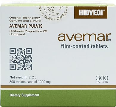 Avemar Daily Immune and Cell Support - Fermented Wheat Germ Extract Authentic Film-Coated Tablet Pulvis™ Super Concentrate, Natural, 300 Tablets